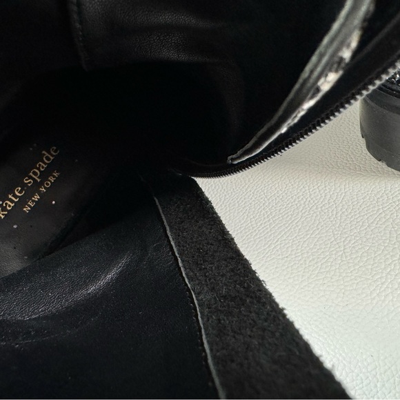 Kate Spade Women’s Jemma black silver glitter boots size 10 like new make offer - Picture 7 of 10